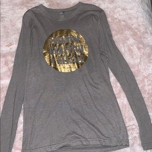 Taupe “Thankful, Grateful, and Blessed” Top